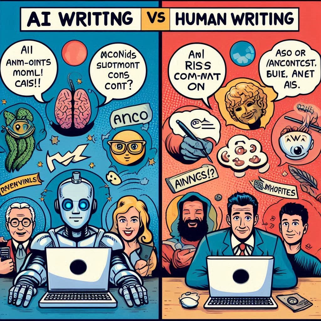 AI writing vs. Human writing: Pros and Cons - Blog image